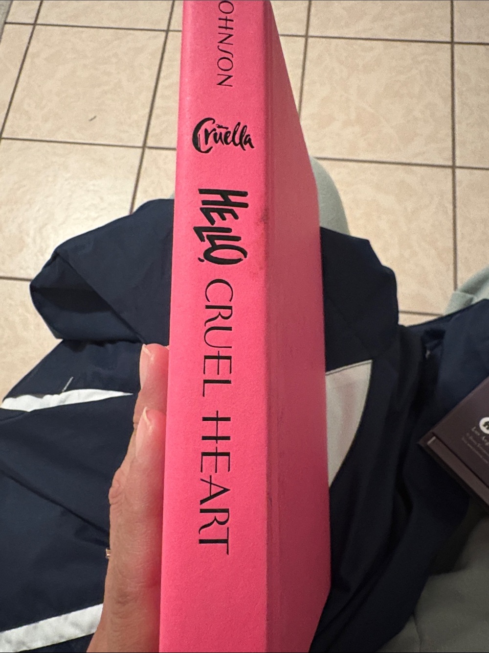 Ella Hot Pink "Hello Cruel Heart" Decorative Accent Book